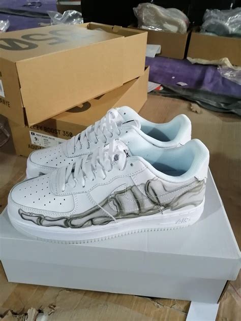 white skeleton af1 dhgate.